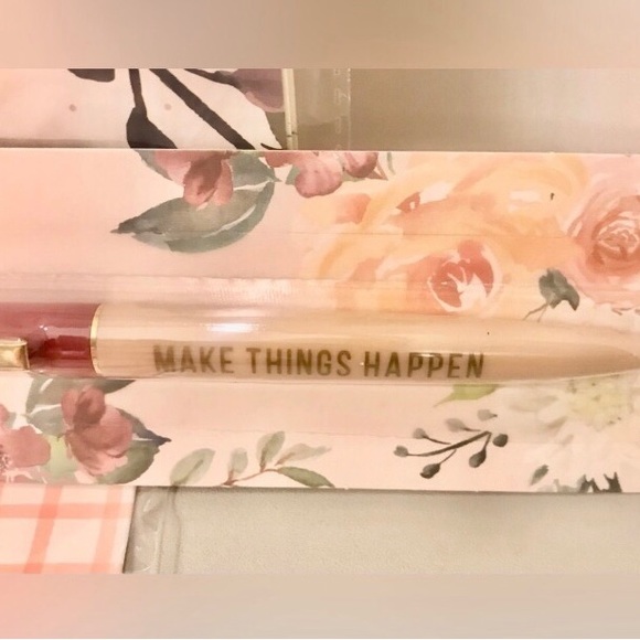 💐3Pcs Flower Design -Make Things Happen Note Set NWT - Picture 4 of 10